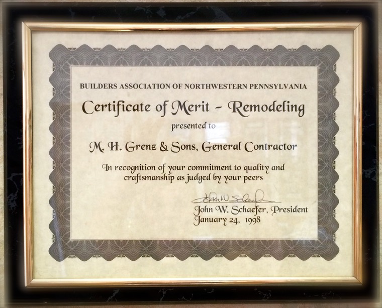 certificate of merit w: boarder